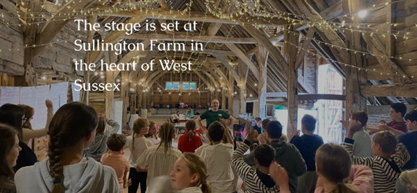 Build an opera, daily children's workshop at Sullington Manor Farm, West Sussex, RH20 4AE. Working with opera singer Mark and composer Chris Hussey, children really have full reins on the creative workshop. Fun for ages from 9 - 16 years. 4th - 8th August 2025. Set in the heart of South Downs on a farm